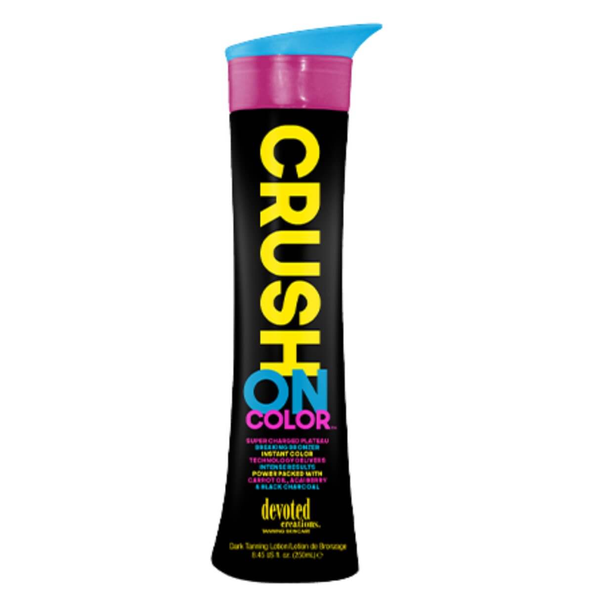 Cream for solarium Devoted Creations Crush On Color, Super Bronzing Lotion, Extreme Dark DHA, 250 ml