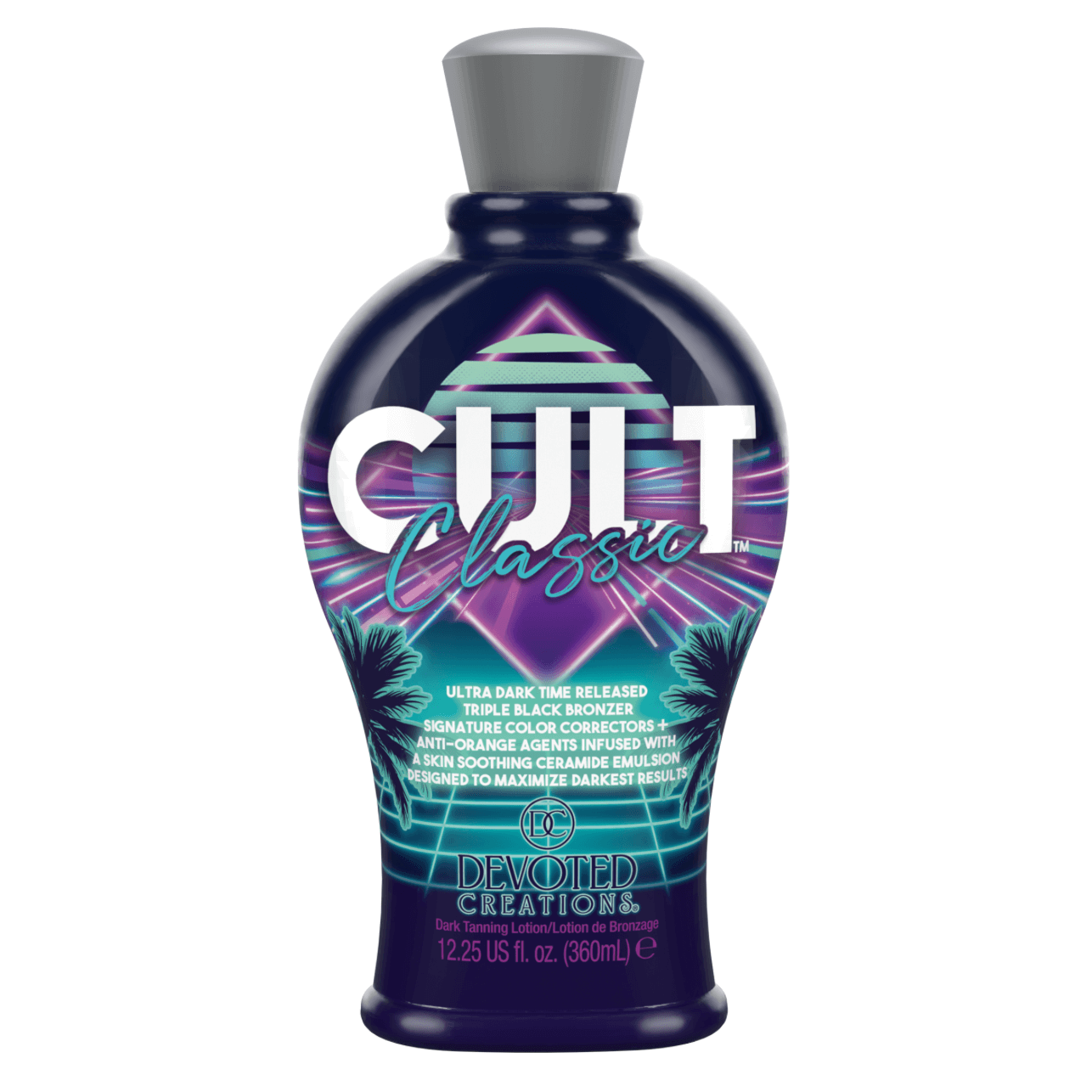 Cream for solarium Devoted Creations Cult, Classic Triple Black Bronzing Lotion, Ultra Dark, 360 ml