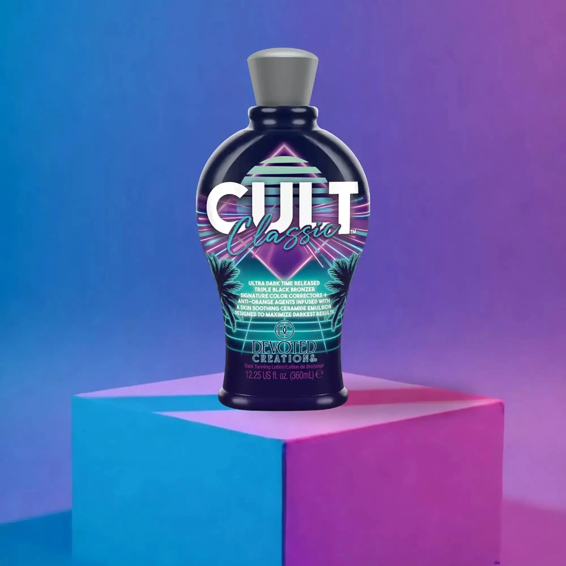 Cream for solarium Devoted Creations Cult, Classic Triple Black Bronzing Lotion, Ultra Dark, 360 ml