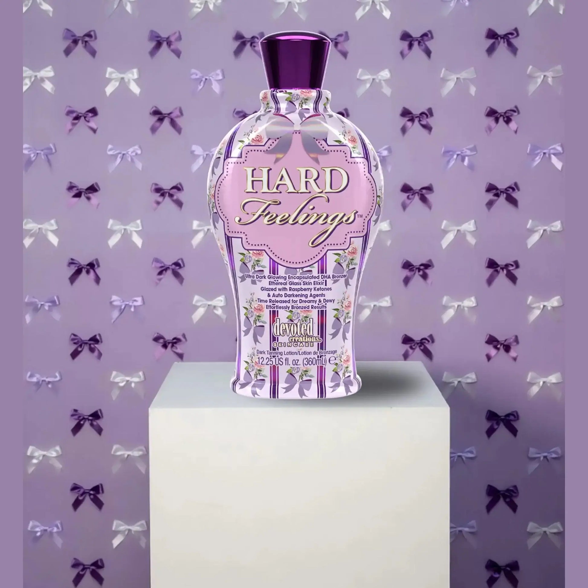 Cream for solarium Devoted Creations Hard Feelings for ultra dark glowing tan, tattoo protection, 360 ml