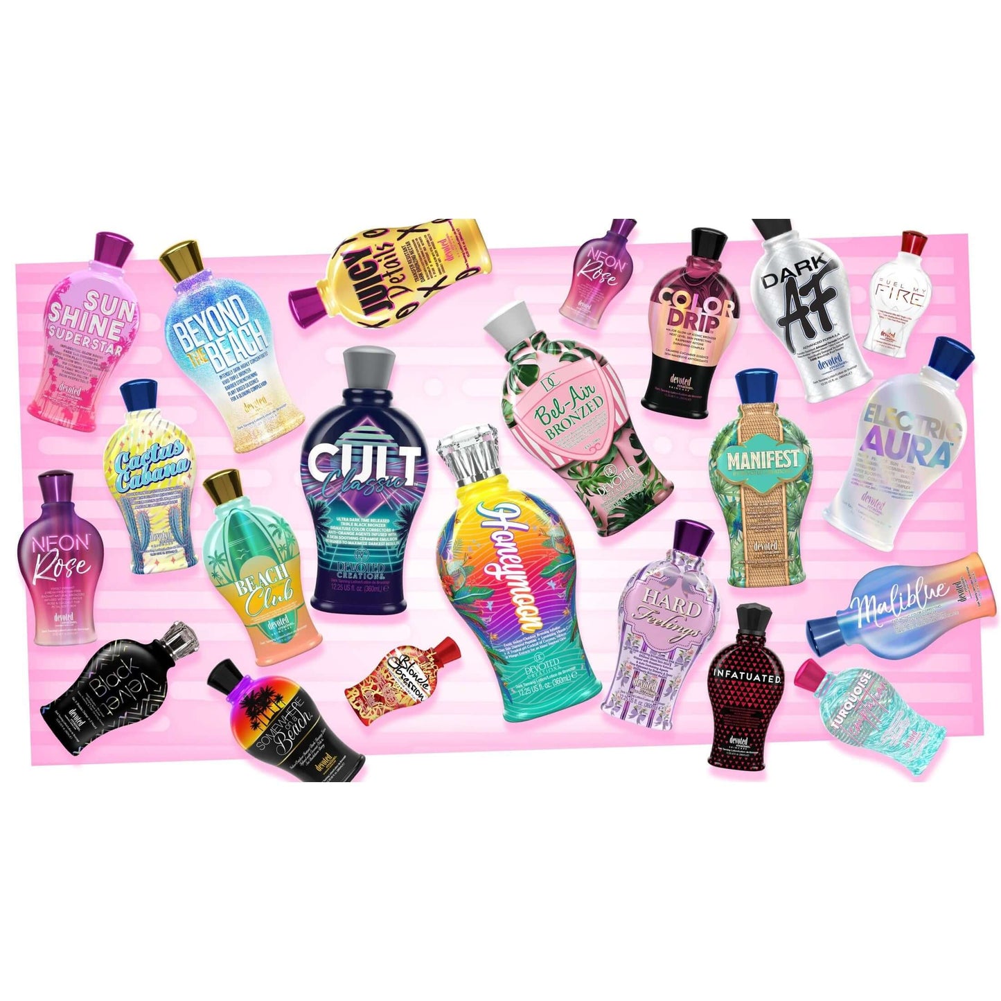 Cream for solarium Devoted Creations Honeymoon, Dark Glowing DHA Bronzing Lotion, 360 ml