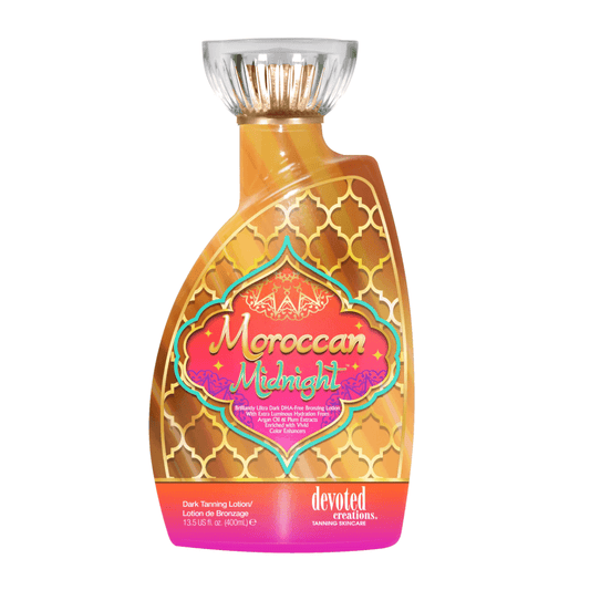 Cream for solarium Devoted Creations Moroccan Midnight for luxury deep tan and perfect skin, 400 ml
