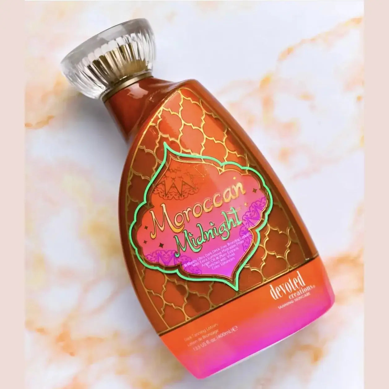 Cream for solarium Devoted Creations Moroccan Midnight for luxury deep tan and perfect skin, 400 ml