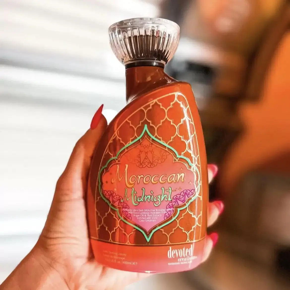 Cream for solarium Devoted Creations Moroccan Midnight for luxury deep tan and perfect skin, 400 ml