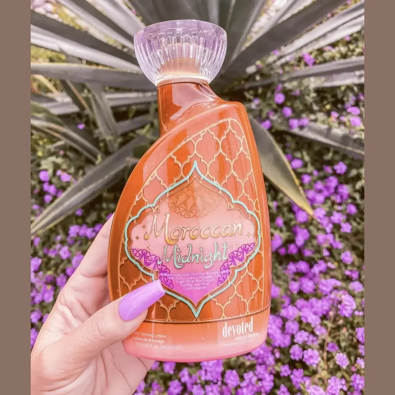 Cream for solarium Devoted Creations Moroccan Midnight for luxury deep tan and perfect skin, 400 ml