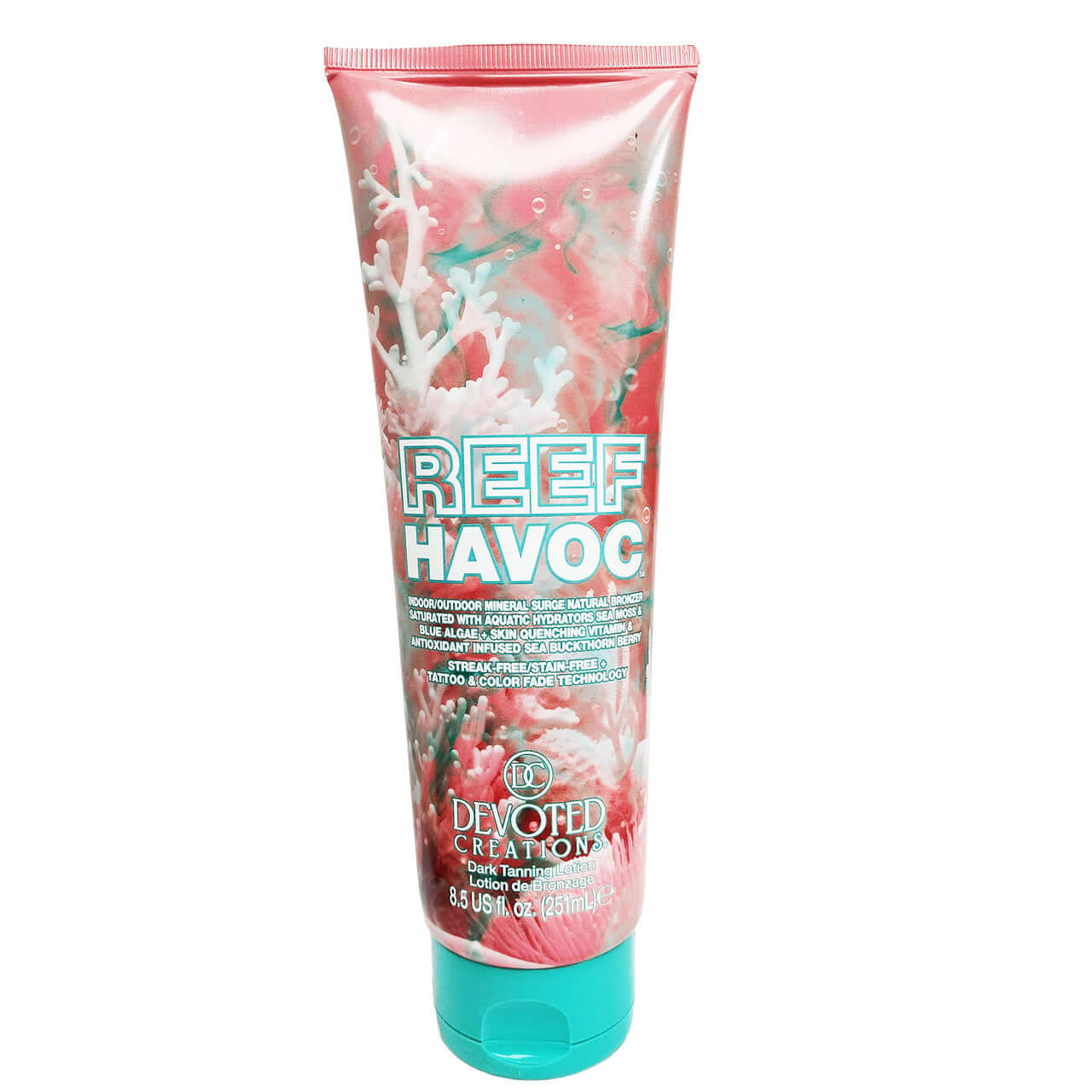 Cream for solarium Devoted Creations Reef Havoc, Mineral Surge Natural Bronzing Lotion, 251 ml