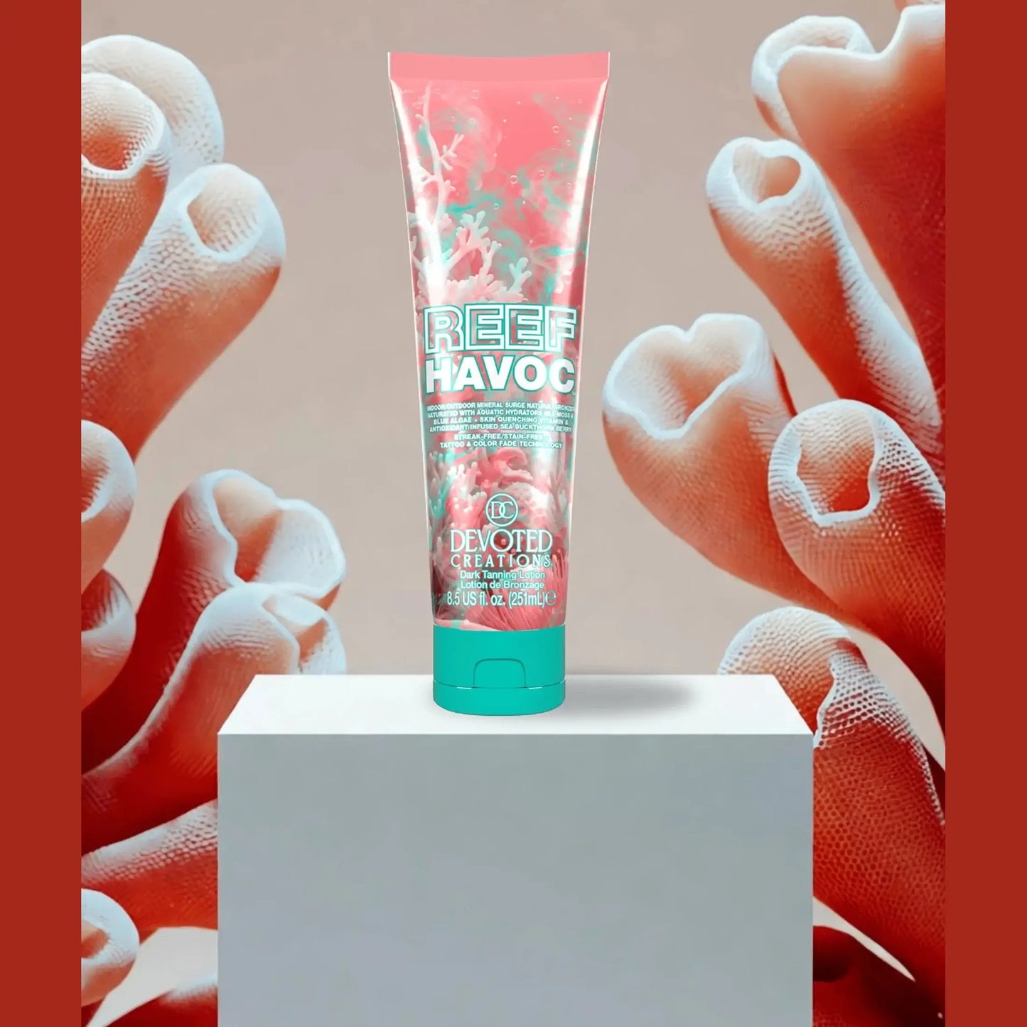 Cream for solarium Devoted Creations Reef Havoc, Mineral Surge Natural Bronzing Lotion, 251 ml