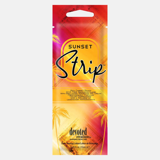 Cream for solarium Devoted Creations Sunset Strip Mega Moisturizing Natural Tan Lotion, 15 ml