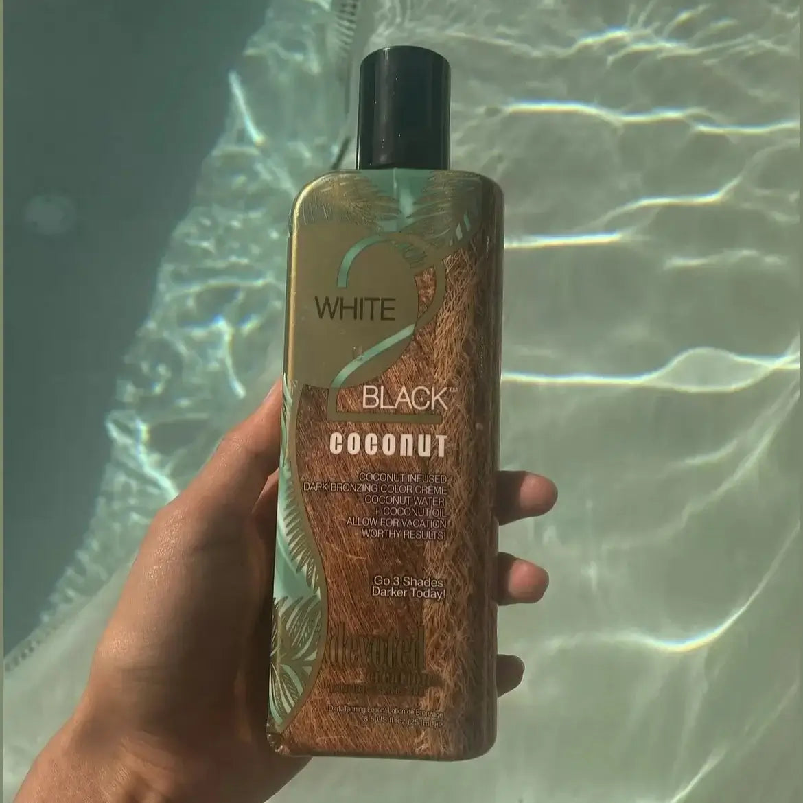 Cream for solarium Devoted Creations White 2 Bronze Coconut for dark bronze tan, 251 ml