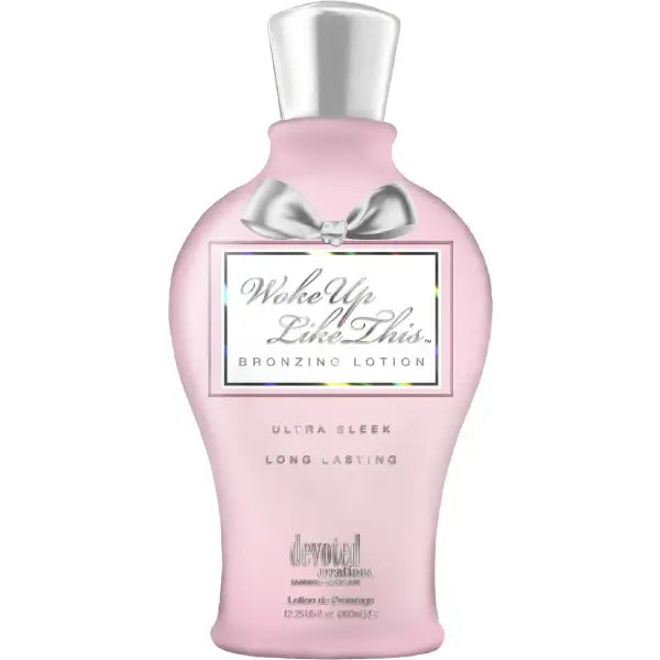 Cream for solarium Devoted Creations Woke Up Like This, Complexion Correcting Sleek Bronzing Lotion, imperfection blurring, 360 ml