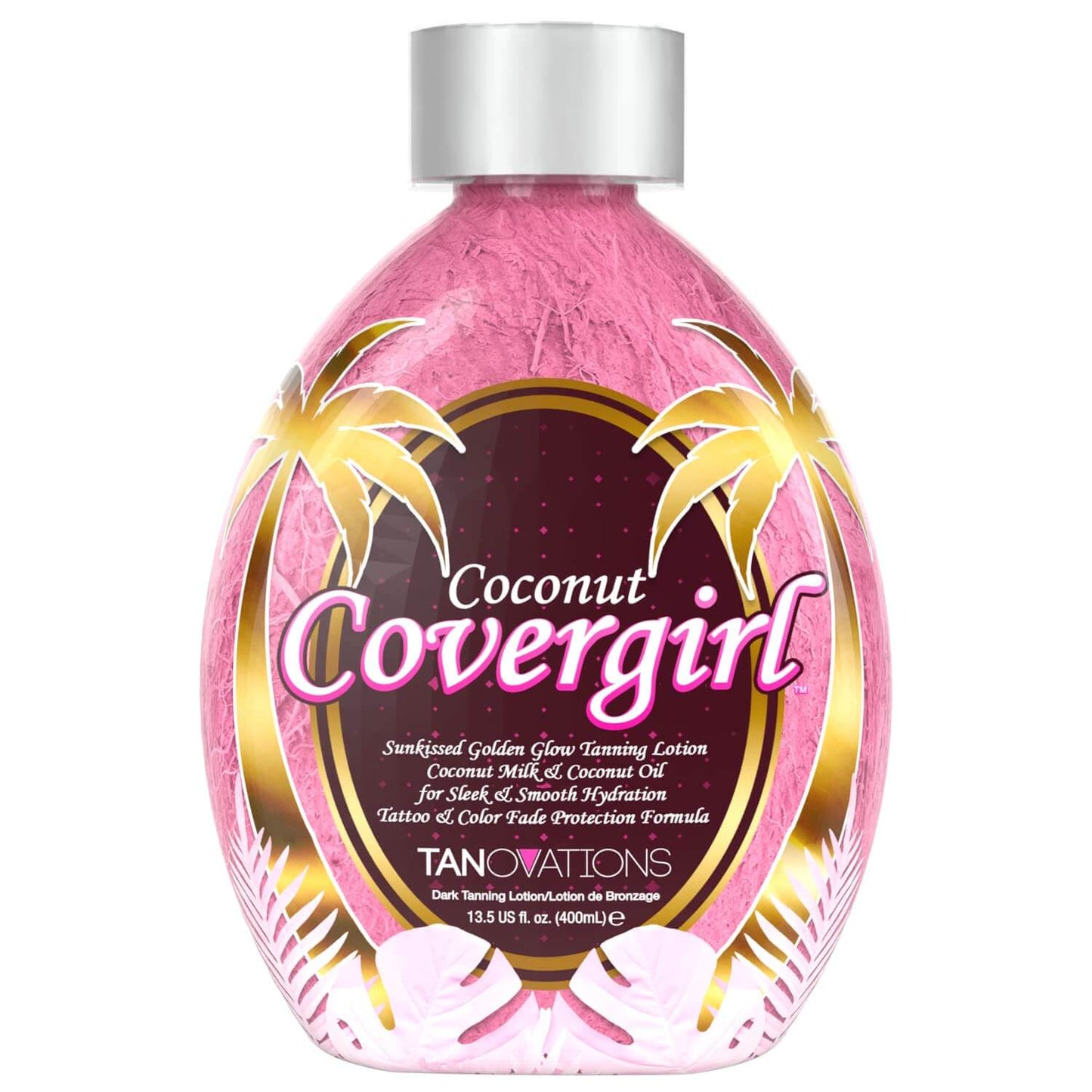 Cream for solarium Ed Hardy Coconut Covergirl Skin Softening, for golden glamour tan, hydrated skin, 400 ml