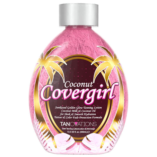 Cream for solarium Ed Hardy Coconut Covergirl Skin Softening, for golden glamour tan, hydrated skin, 400 ml