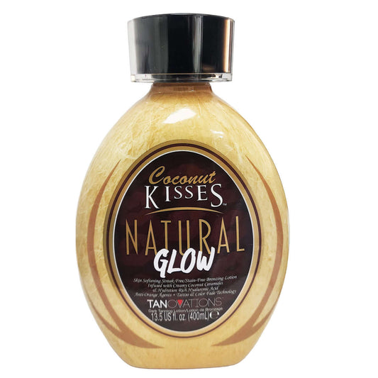 Cream for solarium Ed Hardy Coconut Kisses Natural Glow, Skin Softening, сoconut сeramides, DHA-free, 400 ml