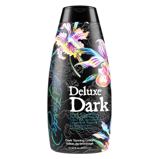 Cream for solarium Ed Hardy Deluxe Dark with Beta-Carotene, Carrot Oil, Vitamin C for deep tan and nourished skin, 300 ml