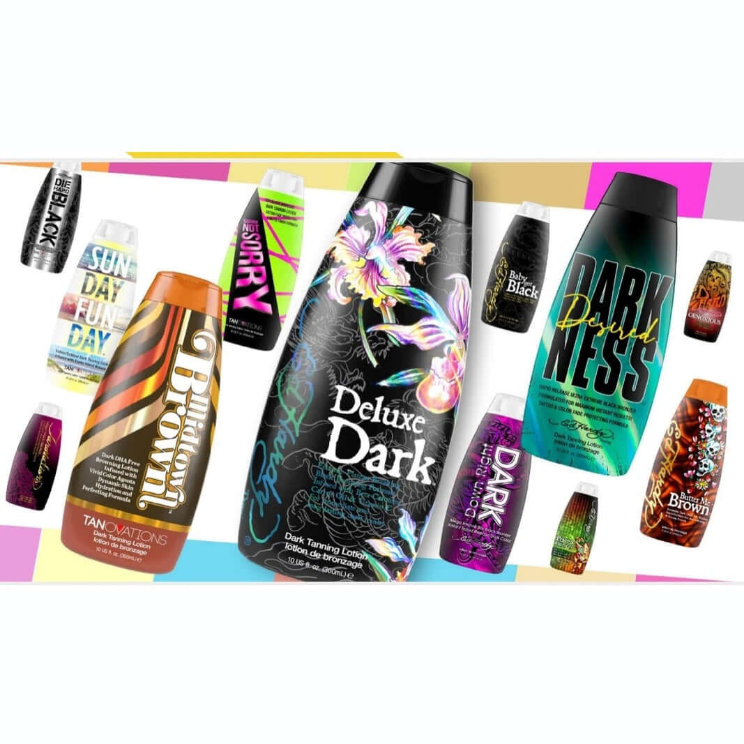 Cream for solarium Ed Hardy Deluxe Dark with Beta-Carotene, Carrot Oil, Vitamin C for deep tan and nourished skin, 300 ml