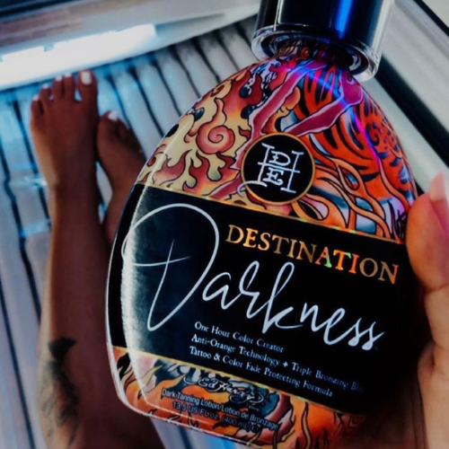 Cream for solarium Ed Hardy Destination Darkness with Detoxifying Agents, Anti-Orange Formula, 400 ml