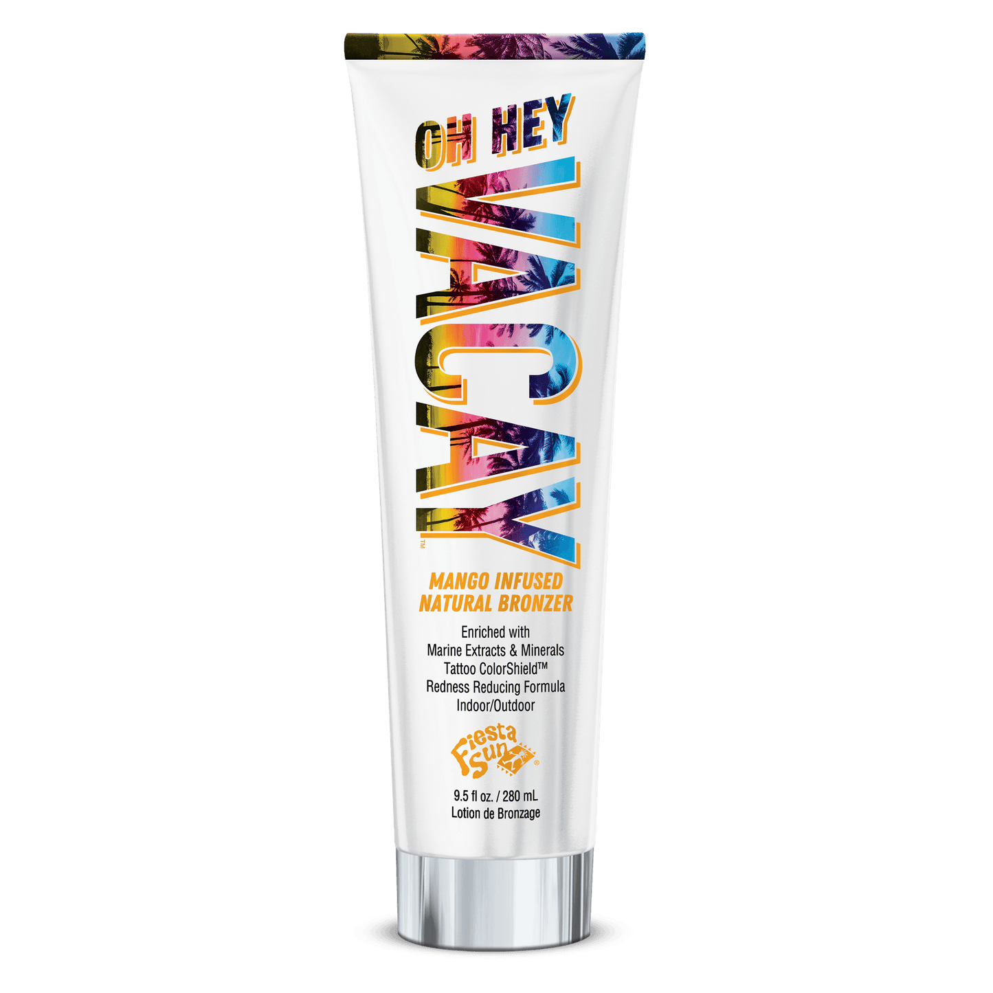 Fiesta Sun Mango Infused Natural Bronzing Lotion with Tattoo ColorShield and Redness Reducing Formula