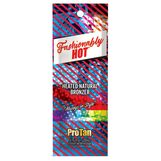 Pro Tan Fashionably Hot heated natural bronzer lotion 22ml with warming effect and plum extracts
