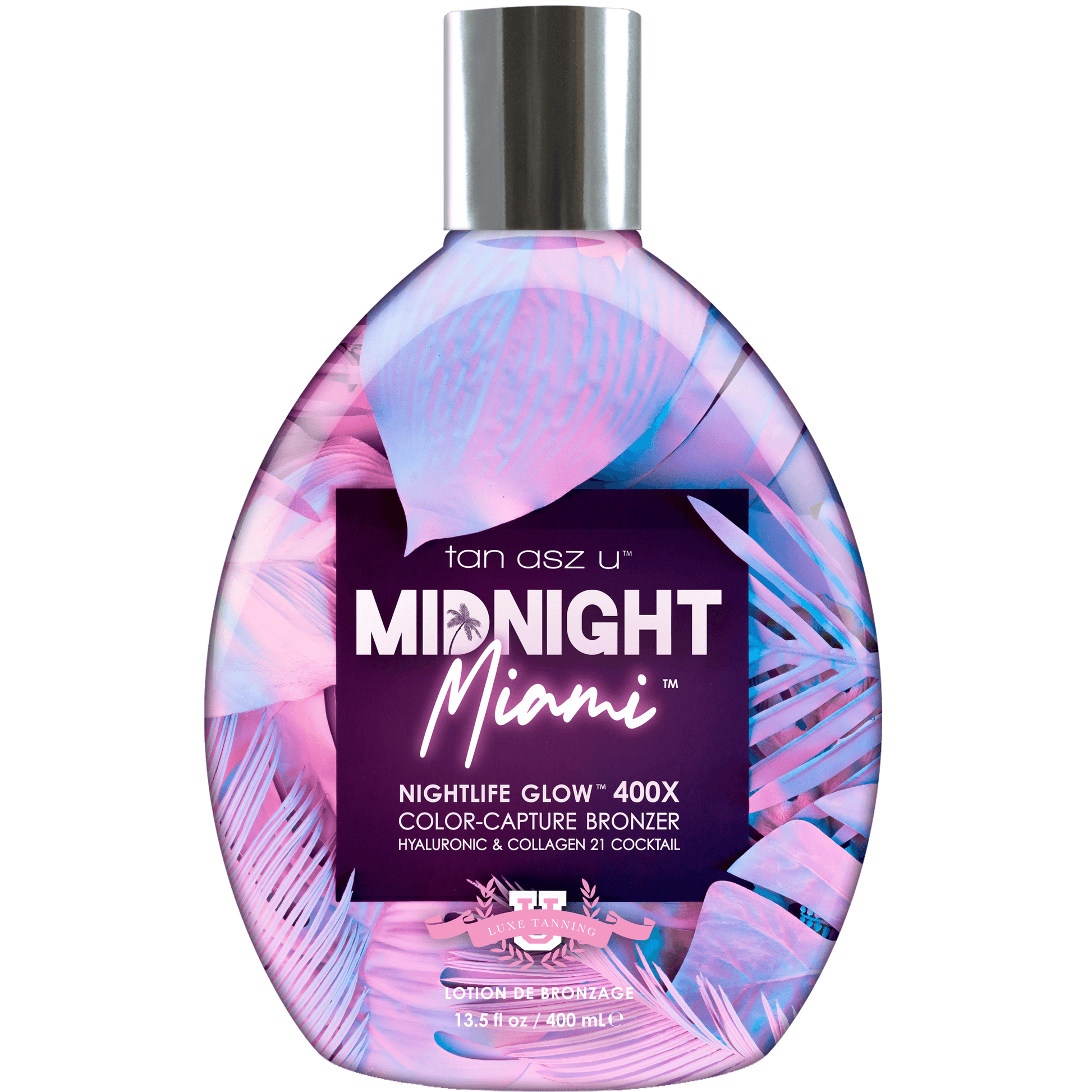 Cream for solarium Tan Asz U Midnight Miami 400X for seductive glamour dark tan, 400 ml
