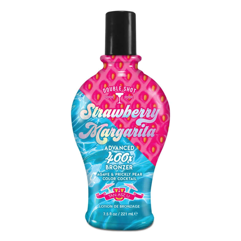 Cream for solarium Tan Asz U Strawberry Margarita 400X with elite bronzer for stylish bronze tan and delectable skin, 221 ml