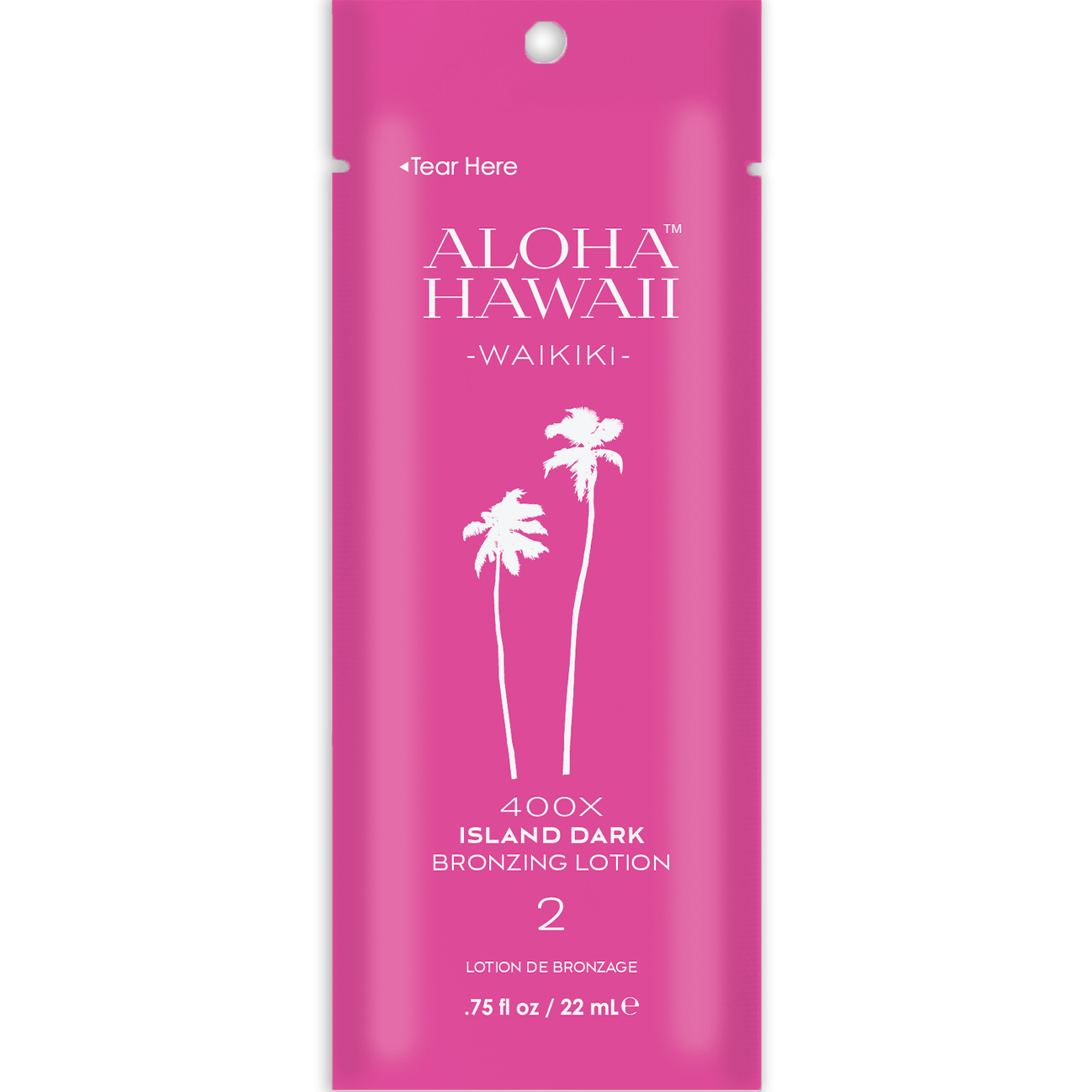 Cream for solarium Tan Inc Aloha Hawaii Waikiki 400X Island Dark Bronzing Lotion, 22 ml