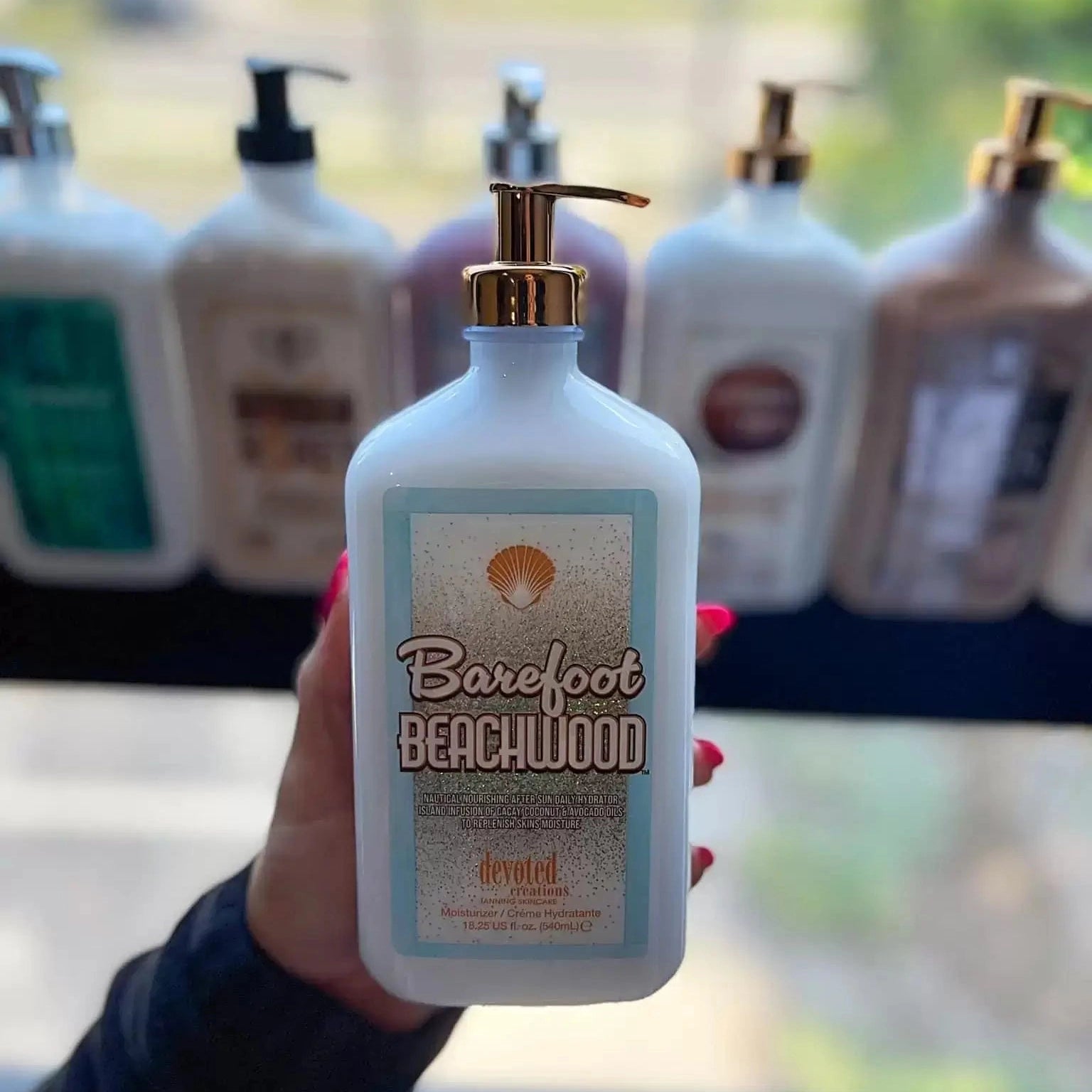 Devoted Creations Barefoot Beachwood Nautical Nourishing After Sun Daily Hydrating Lotion, Cacay, Avocado, Coconut, 540 ml