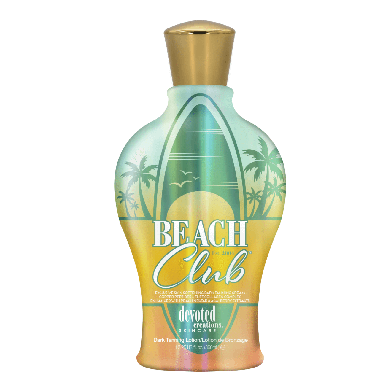 Devoted Creations Beach Club, Ultra Hydrating Tan Intensifier with elite collagen complex, 360 ml