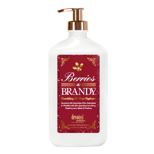 Devoted Creations Berries & Brandy, Nourishing Ultra-Rich Daily Cream with Cranberry, Acai, Raspberry, 540 ml