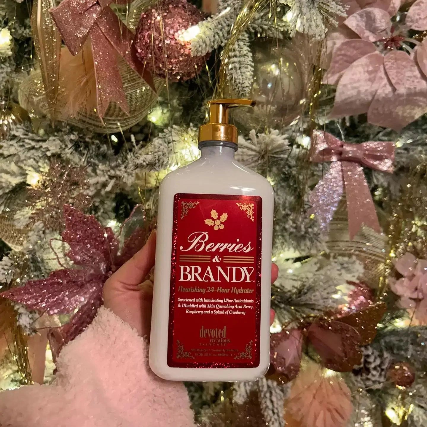 Devoted Creations Berries & Brandy, Nourishing Ultra-Rich Daily Cream with Cranberry, Acai, Raspberry, 540 ml