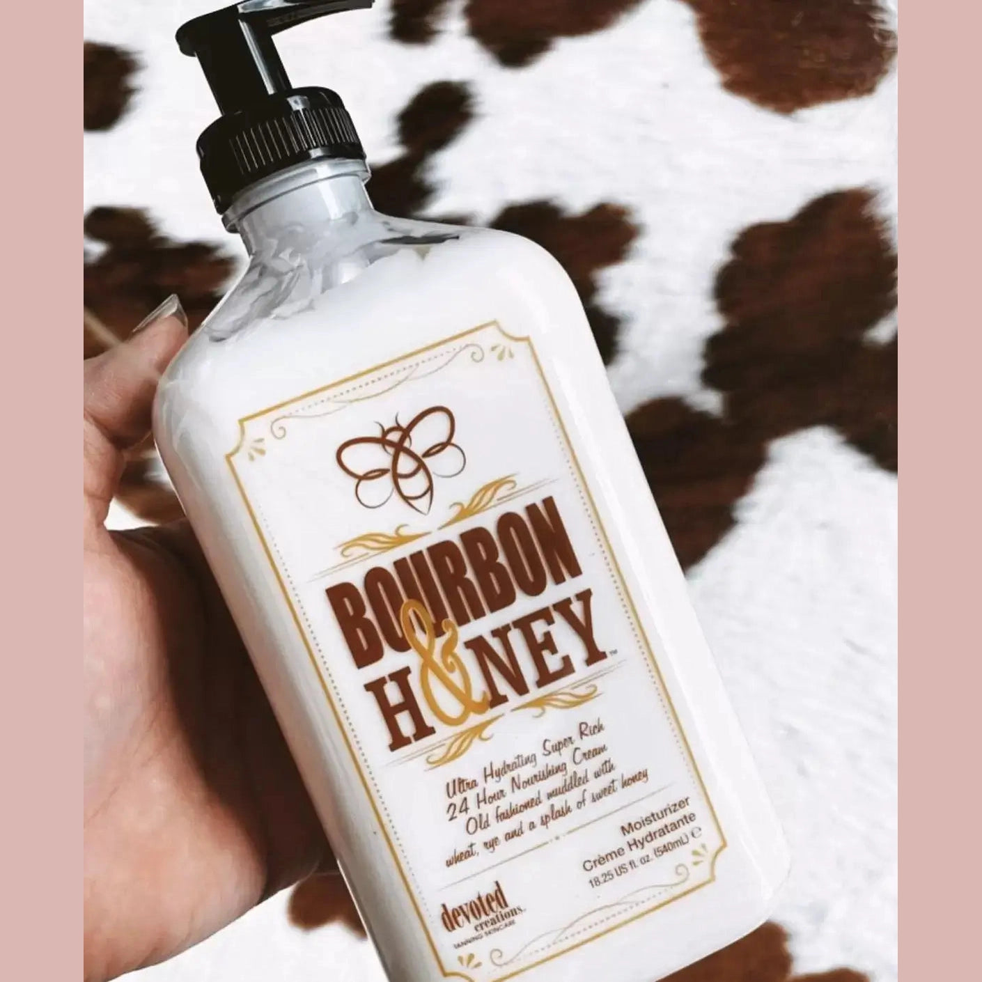 Devoted Creations Bourbon & Honey Nourishing Daily Cream with Honey, Rye, Wheat extracts, 540 ml