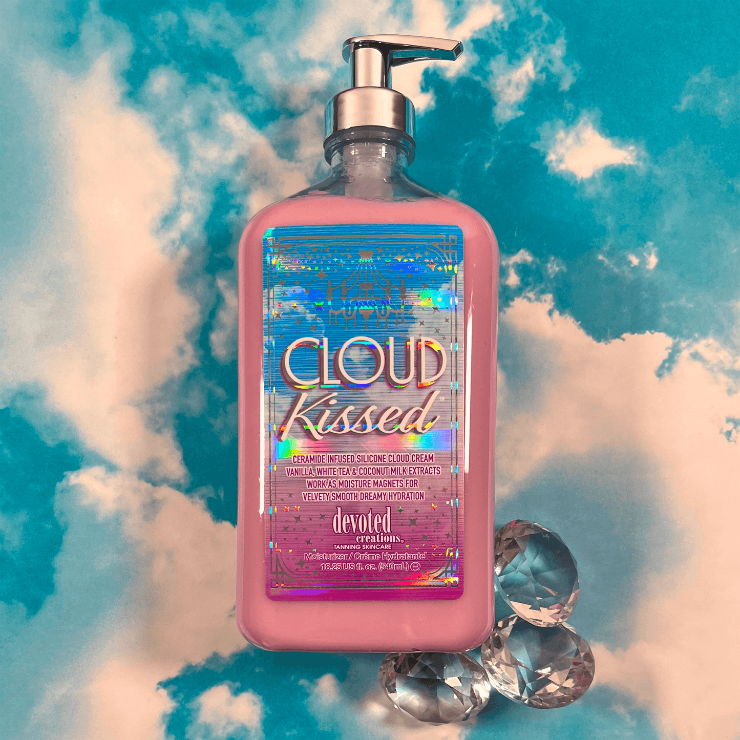 Devoted Creations Cloud Kissed, Ultra-Hydrating Daily Moisturizer with Vanilla, White Tea, Coconut Milk, 540 ml