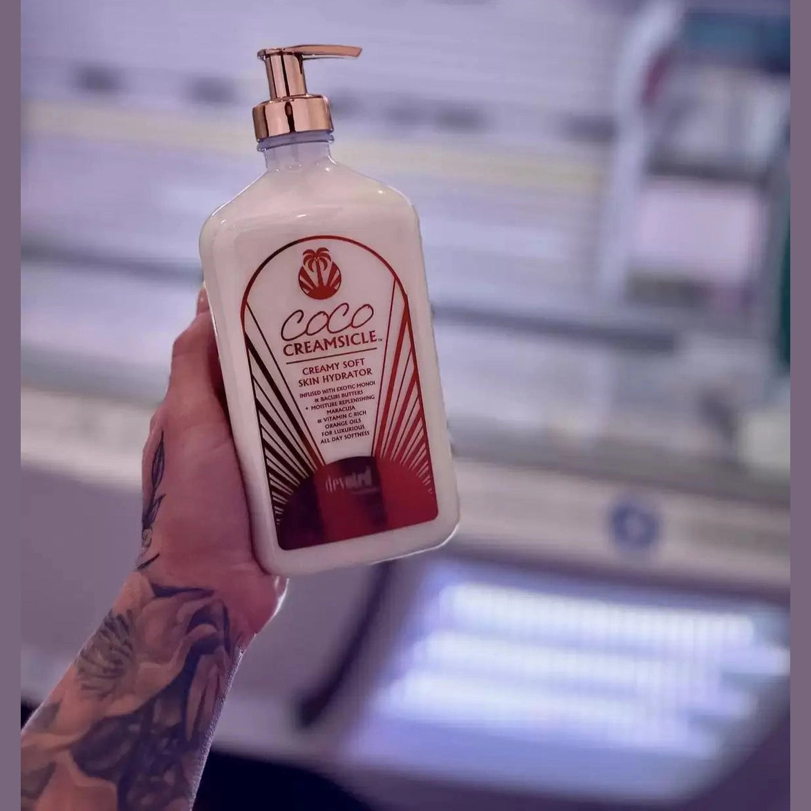 Devoted Creations Coco Creamsicle, Ultra-Hydrating Moisturizing Cream, exotic Bacuri, Monoi Butters, All Day Softness, 540 ml