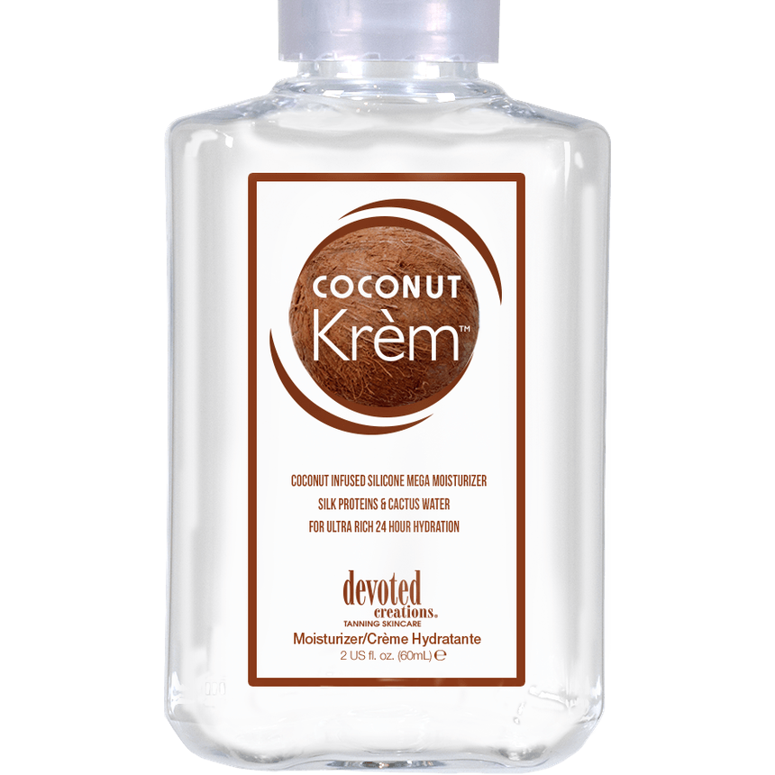 Devoted Creations Coconut Krèm, Daily Mega Moisturizing Cream with Silk Proteins, Cactus Water, 60 ml