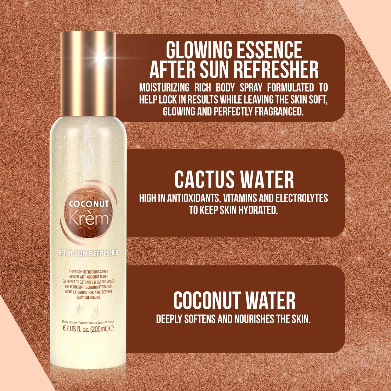 Devoted Creations Coconut Krém Ultra-Hydrating After Sun Body Refreshing Spray, 200 ml