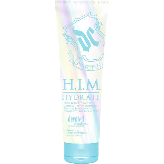 Devoted Creations H.I.M Hydrate daily body hydrating cream for men with vitamins and antioxidants, 251 ml