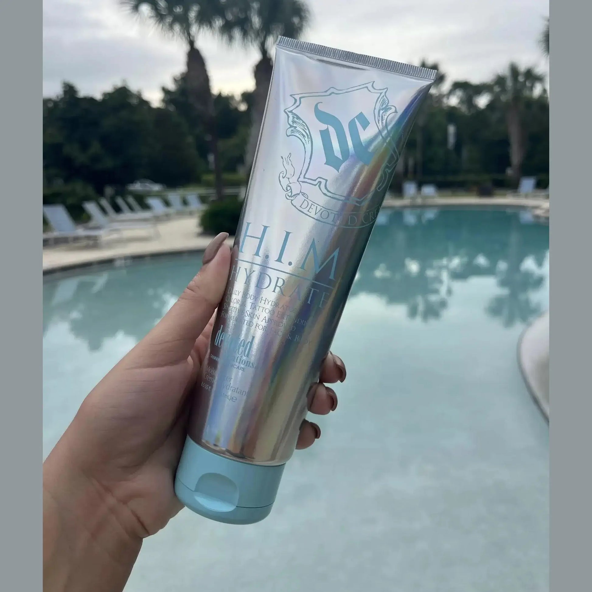 Devoted Creations H.I.M Hydrate daily body hydrating cream for men with vitamins and antioxidants, 251 ml