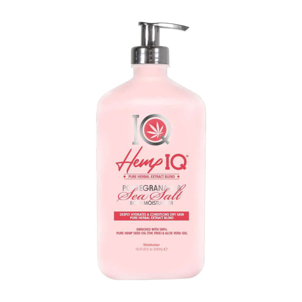 Devoted Creations Hemp IQ Pomegranate & Sea Salt Ultra-Hydrating Daily Moisturizing Cream with Hemp Oil, Pink Pomelo, 540 ml