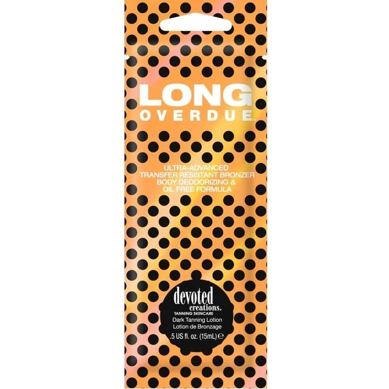 Devoted Creations Long Overdue ultra-advanced bronzing lotion for solarium with Cotton and Rice extracts, 15 ml