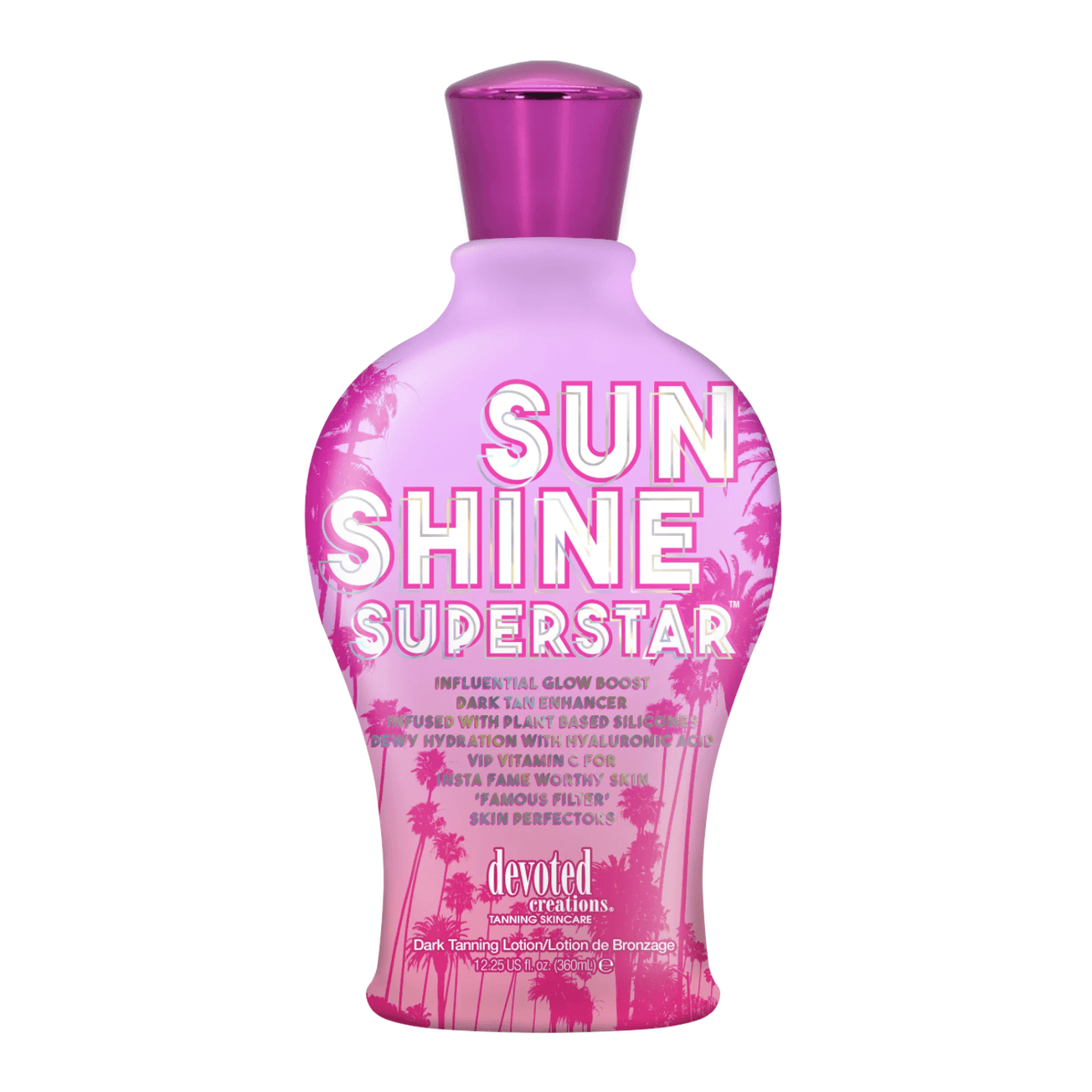 Devoted Creations Sunshine Superstar, Influential Glow Boost Dark Tan Enhancer, 360 ml