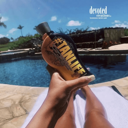 Devoted Creations #Tanlife, Super Soft Hydrating lotion for solarium with shea butter, 360 ml