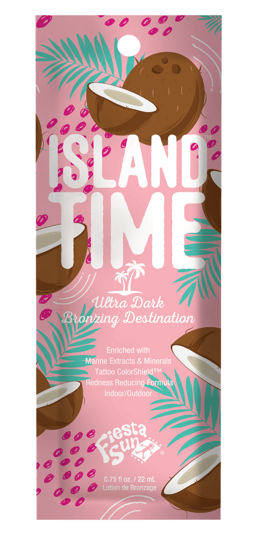 Crème pour solarium Fiesta Sun Island Time, Bronzing Lotion Ultra Dark, pour un bronzage profond et éclatant, 22 ml
