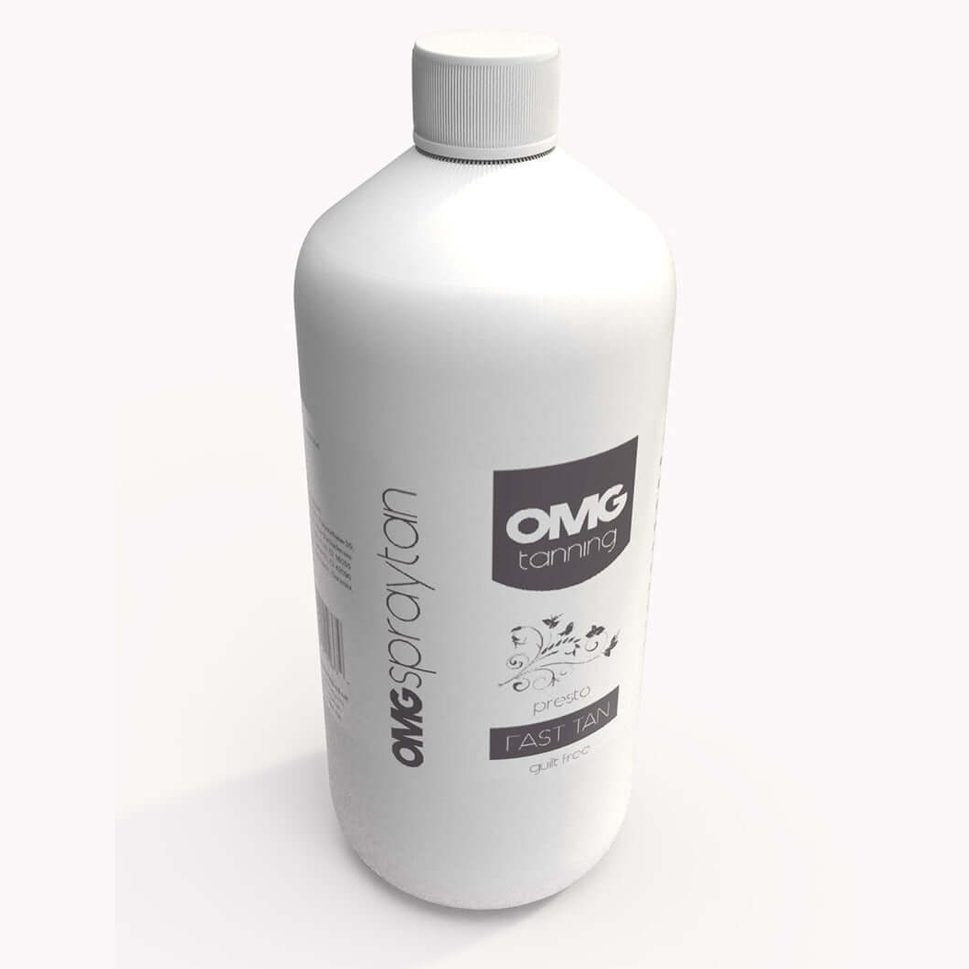 Fast tan OMG Presto express tan solution for spray tan 1000 ml