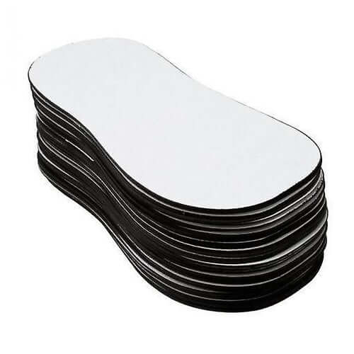 Foot stickers for spray tanning and self-tan