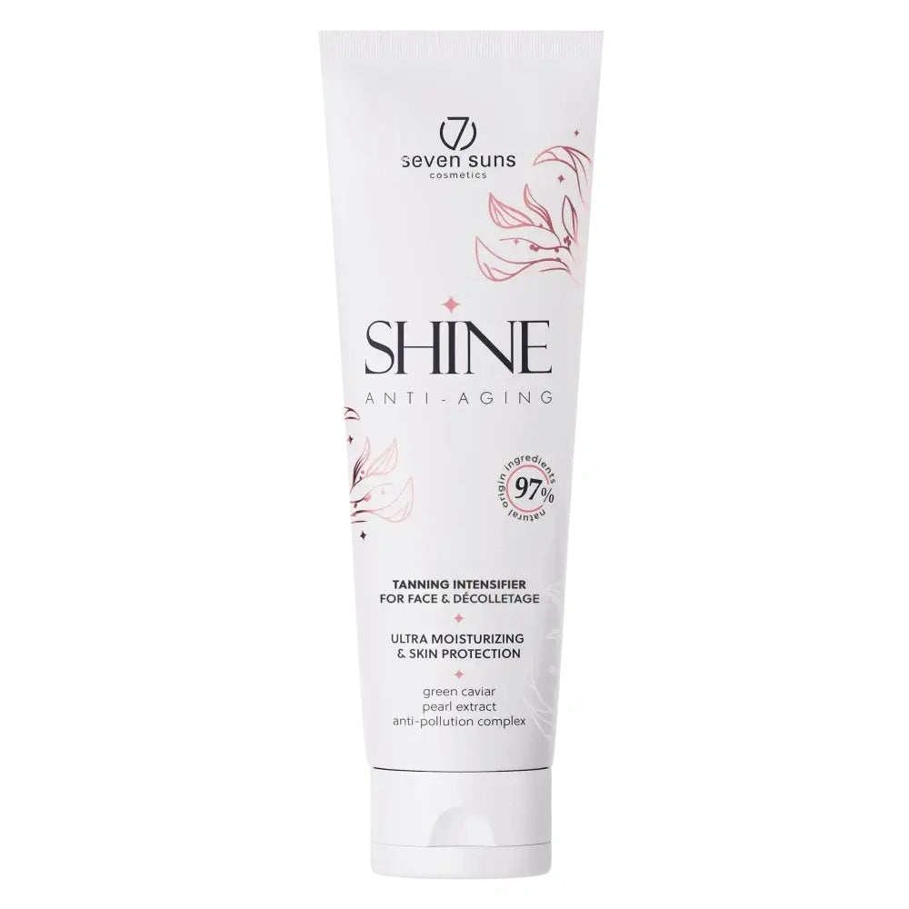 Lotion for solarium 7suns Shine Face Tan intensifier with ultra moisturising and skin protection, 75 ml