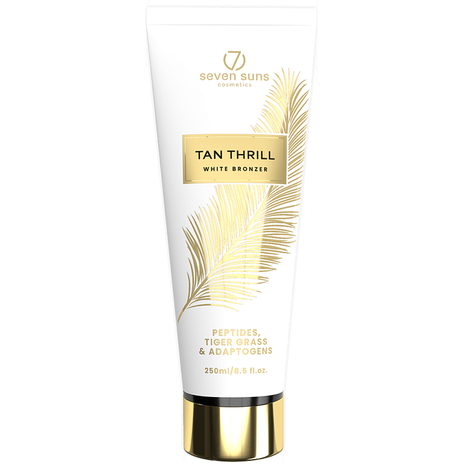 Lotion for solarium 7suns Tan Thrill White Bronzer with delayed bronzers, 250 ml