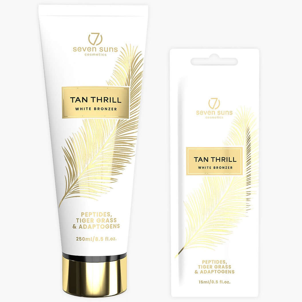 Lotion for solarium 7suns Tan Thrill White Bronzer with delayed bronzers, 250 ml