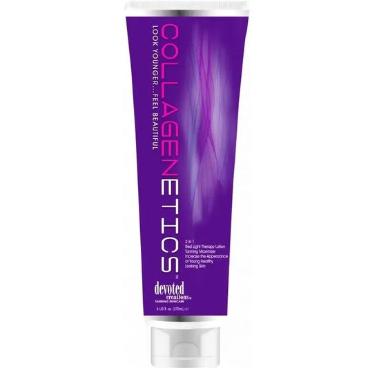 Lotion for solarium Devoted Creations Collagenetics 2-in-1 Red Light Therapy and Tan Maximizer, 270 ml