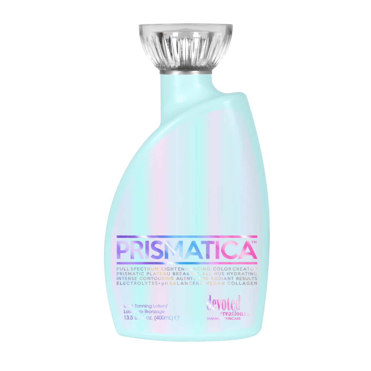 Lotion for solarium Devoted Creations Prismatica, Full Spectrum Light Enhancing Color Creator, Hypoallergenic, 400 ml