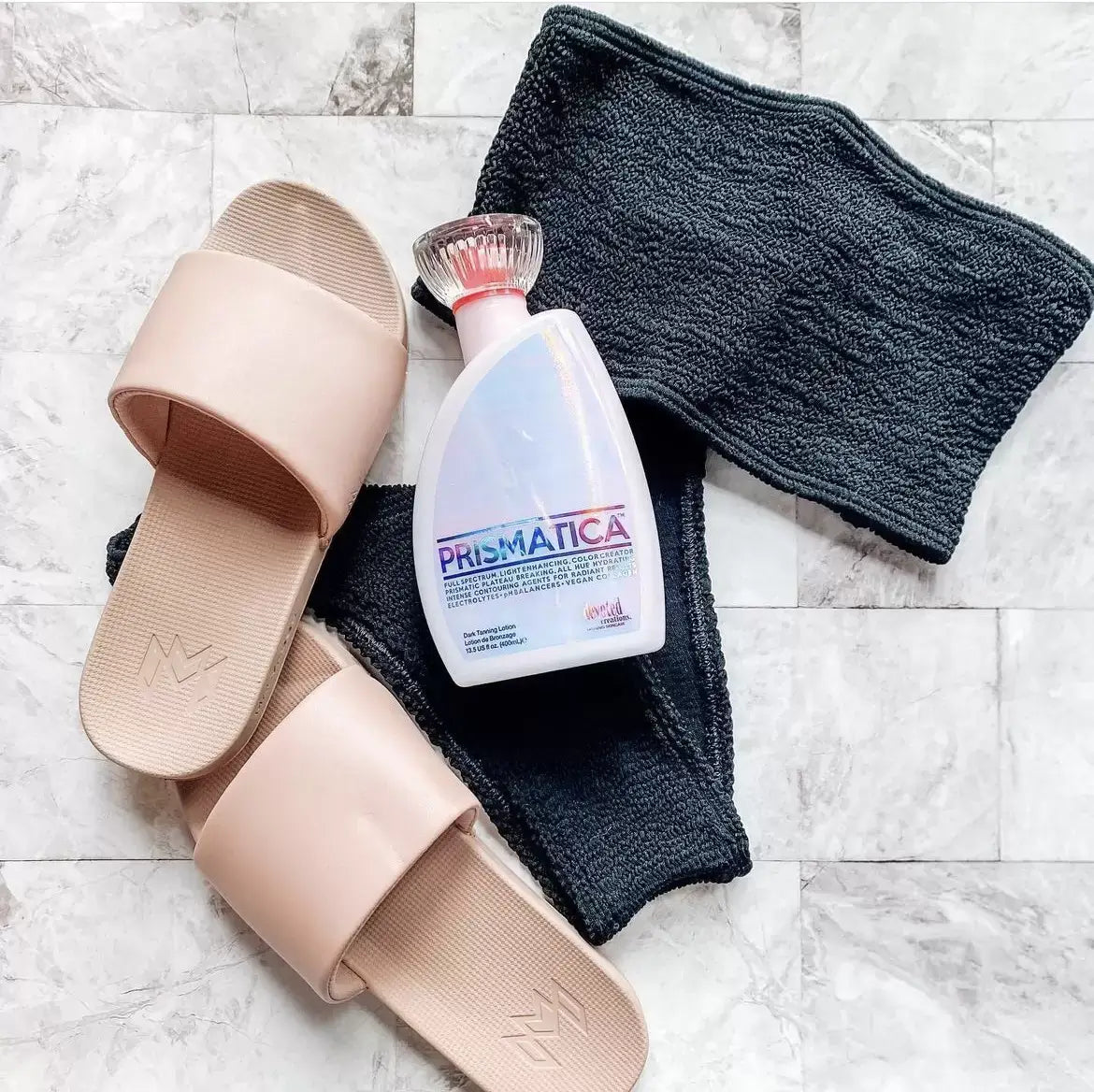 Lotion for solarium Devoted Creations Prismatica, Full Spectrum Light Enhancing Color Creator, Hypoallergenic, 400 ml