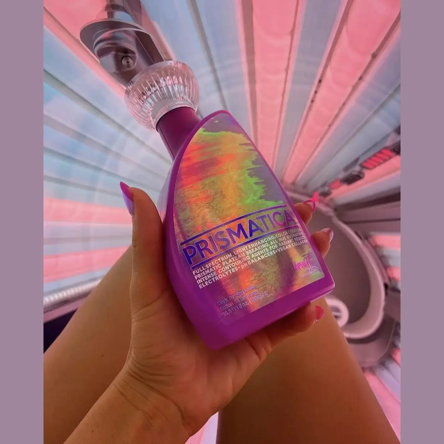 Lotion for solarium Devoted Creations Prismatica, Full Spectrum Light Enhancing Color Creator, Hypoallergenic, 400 ml